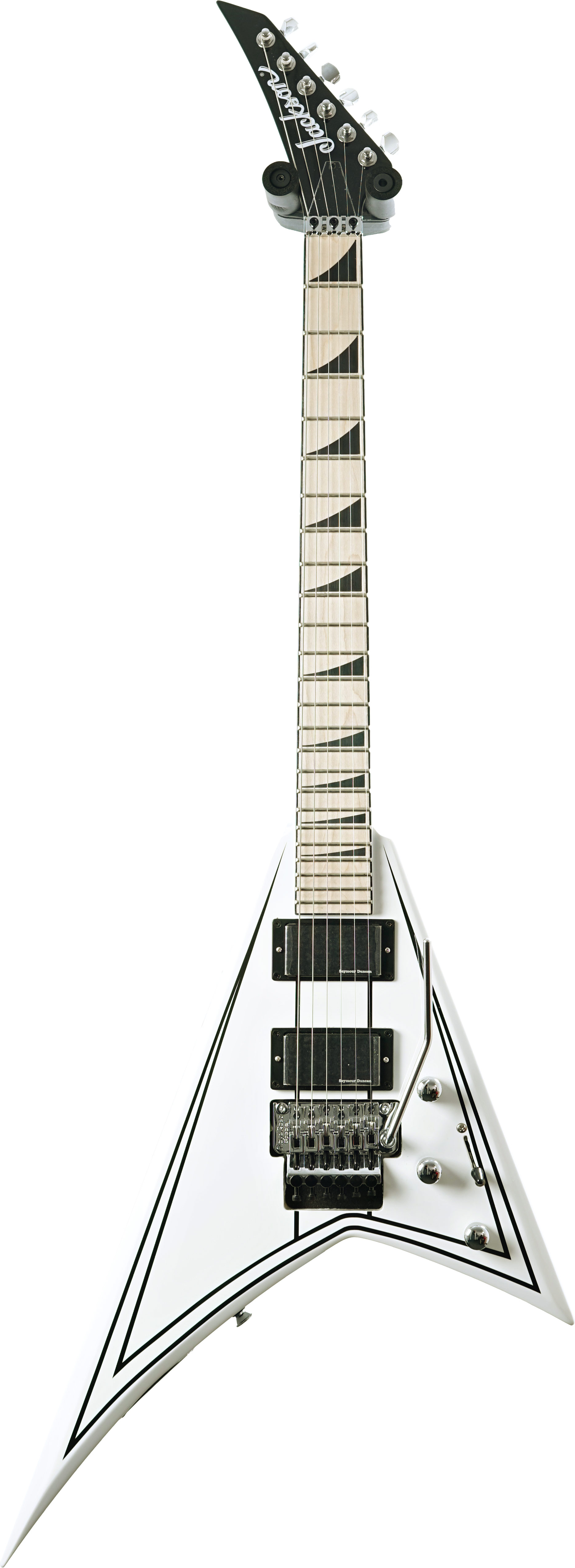 Jackson RRX24 Snow White with Black Pinstipes Maple Fingerboard (Ex-Demo) #ICJ2502191