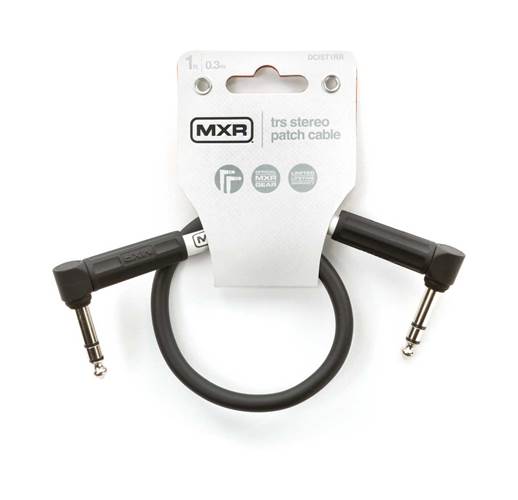 MXR 1ft TRS Stereo Jack Cable Right Angle to Right Angle