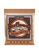 Ernie Ball Earthwood Rock and Blues with Plain G Phosphor Bronze Acoustic Guitar Strings 10-52
