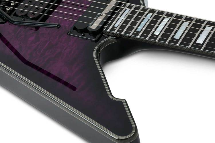 Schecter E-1 FR-S TPB Tranparent Purple Burst Schecter E-1 FR-S TPB Tranparent Purple Burst