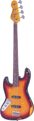 Vintage Icon Fretless Bass Sunburst Left Handed
