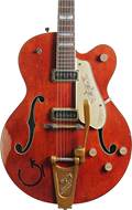 Gretsch Custom Shop Masterbuilt 1955 Chet Atkins 6120T-55 Deep Vintage Orange Heavy Relic #UC22032272