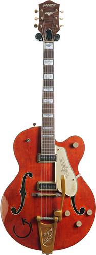 Gretsch Custom Shop Masterbuilt 1955 Chet Atkins 6120T-55 Deep Vintage Orange Heavy Relic #UC22032272
