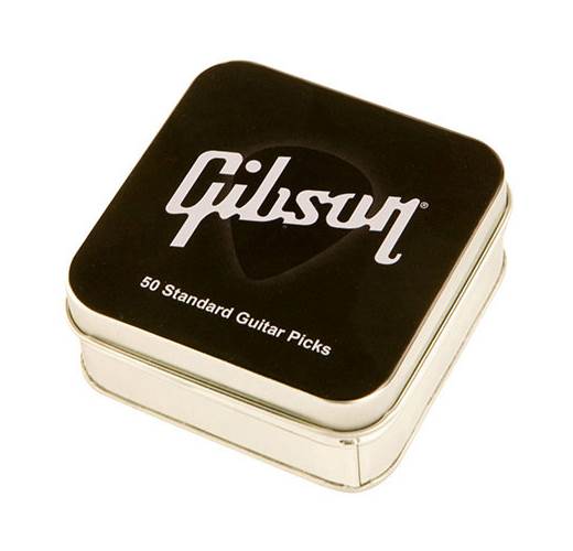 Gibson Pick Tin Pack of 50 Thin