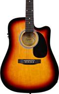 Squier SA-105CE Electro Acoustic Dreadnought Cutaway Sunburst