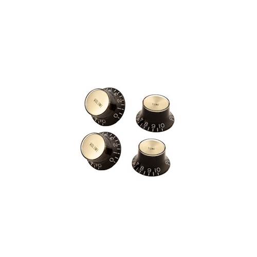 Gibson Top Hat Knobs with Gold Metal Inserts 4 Pack
