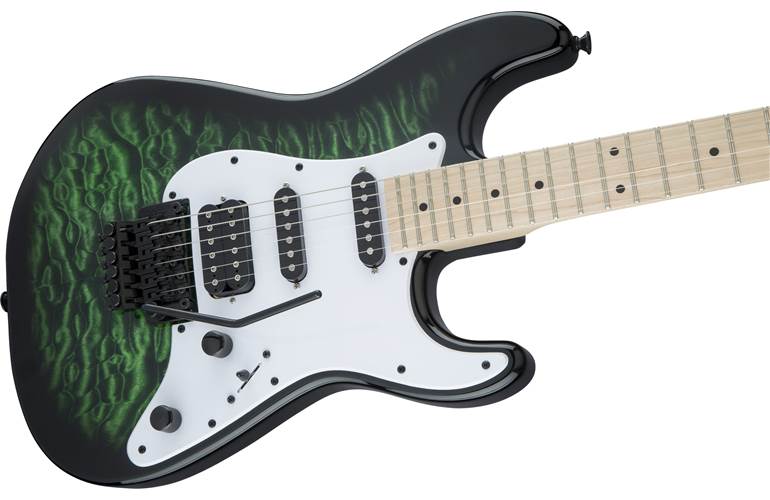 Jackson X Series Signature Adrian Smith SDXQM Transparent Green Maple Fingerboard Jackson X Series Signature Adrian Smith SDXQM Transparent Green Maple Fingerboard
