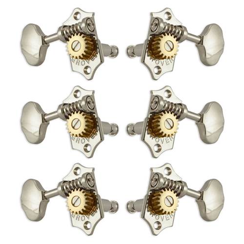 Grover Sta-Tite Machineheads 3+3 Horizontal Nickel Grover Sta-Tite Machineheads 3+3 Horizontal Nickel