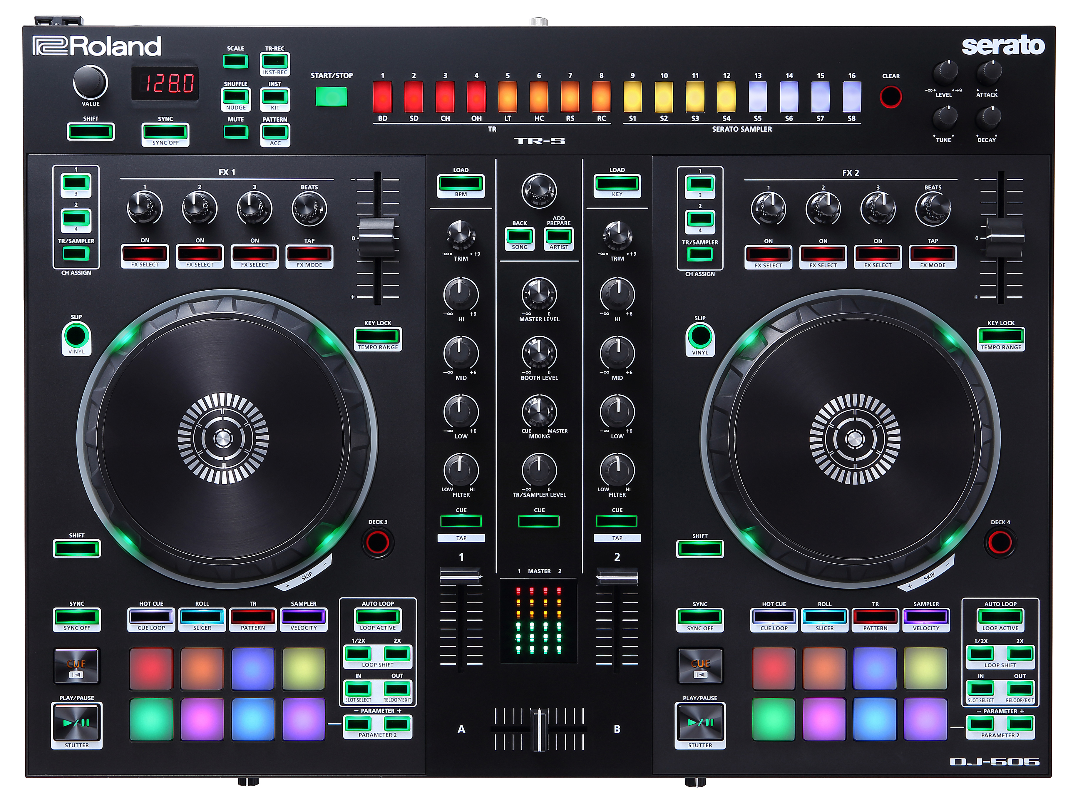 Roland DJ-505 DJ Controller (Ex-Demo) #Z5I3344