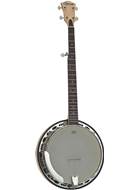 Ozark 2109RG 5 String Banjo Brass Tone Ring + Cover 24 Brackets