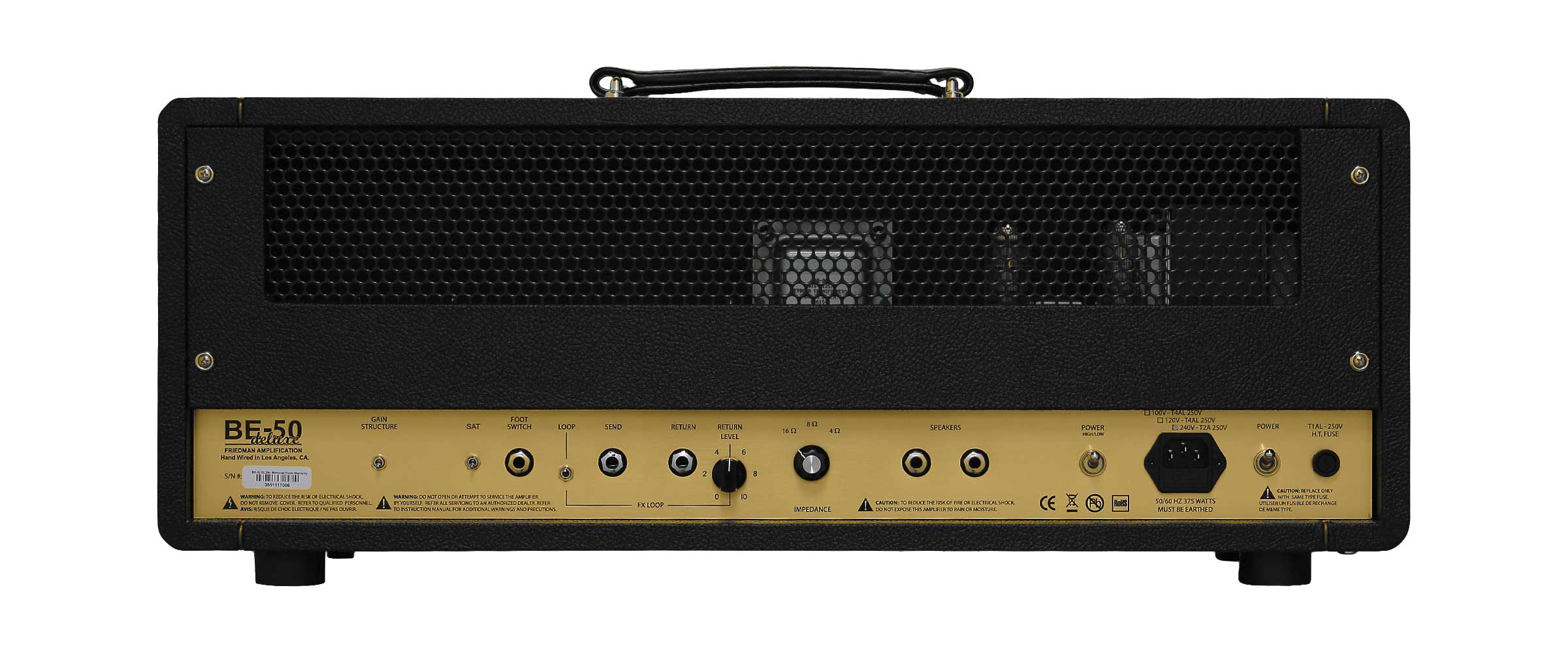 Friedman Brown Eye BE-50 Deluxe Valve Amp Head