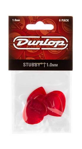 Dunlop 474P1.0 Stubby 1.0mm - Player Pack 6 Plectrum Dunlop 474P1.0 Stubby 1.0mm - Player Pack 6 Plectrum