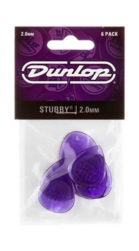 Dunlop 474P2.0 Stubby 2.0mm - Player Pack 6 Plectrum Dunlop 474P2.0 Stubby 2.0mm - Player Pack 6 Plectrum