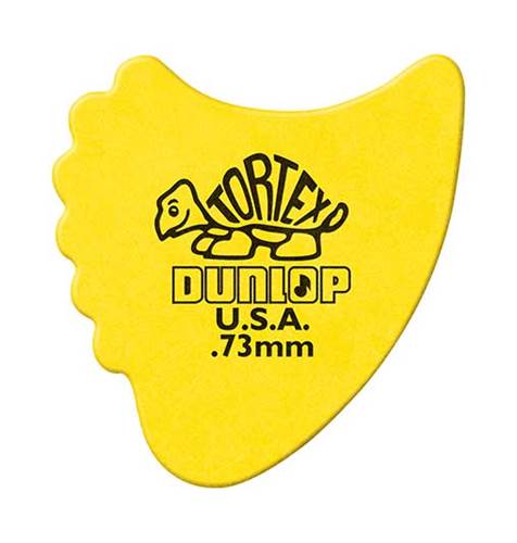 Dunlop 414R.73 Tortex Fins .73mm - Bag 72 Plectrum