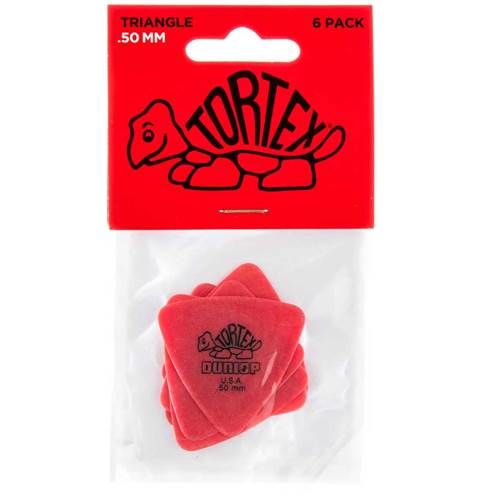 Dunlop Tortex Triangle .50mm Player Pack of 6 Plectrum Dunlop Tortex Triangle .50mm Player Pack of 6 Plectrum
