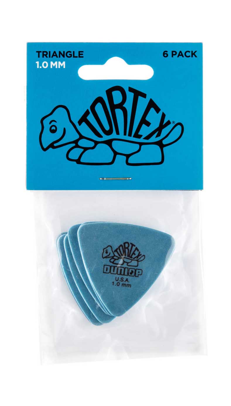 Dunlop 431P1.0 Tortex Triangle 1.0mm - Player Pack 6 Plectrum