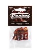 Dunlop 9023P Shell Plastic Thumbpick Plectrum Large - 4 Plectrum