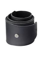 Dunlop BMF10BK BMF 3.5 Inch Triple Black Italian Leather