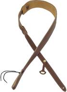 Levy's 2.5 Inch Tapering to 5/8 Inch Leather Resonator/Acoustic Strap Brown