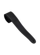 Martin 2 1/4 Inch Black Leather Strap with Stitching & Embossed Martin Logo Slim