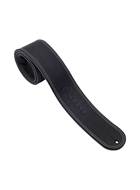 Martin Guitar Strap 2.5 Inch Glove Style Leather with Suede Back Black