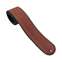 Martin 3 1/8 Inch Brown Rolled Strap with Stitching Premium Leather  Front View