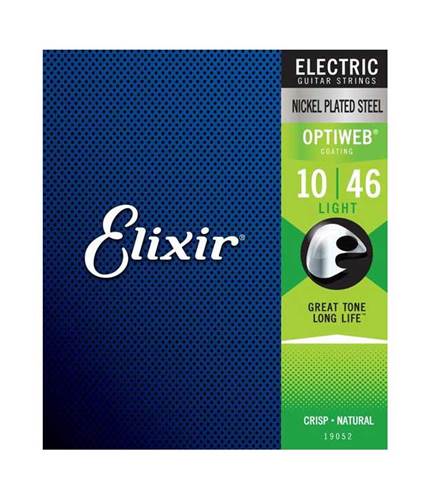 Elixir E19052 Optiweb Nickel Plated Steel Strings .010-.046