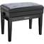 Roland Adjustable Cushioned Piano Bench Polished Ebony  Front View