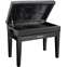Roland Adjustable Cushioned Piano Bench Polished Ebony  Front View