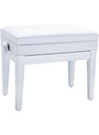 Roland RPB-400WH Adjustable Cushioned Piano Bench Satin White