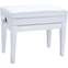 Roland RPB-400WH Adjustable Cushioned Piano Bench Satin White  Front View