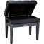 Roland RPB-500BK Adjustable Button Piano Bench Satin Black Front View