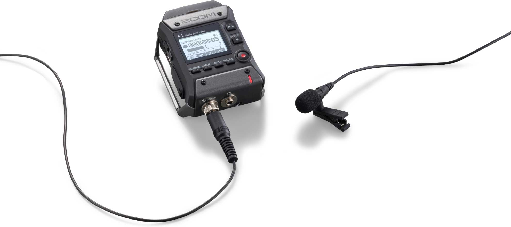 Zoom F1LP Field Recorder with Lavalier Mic guitarguitar