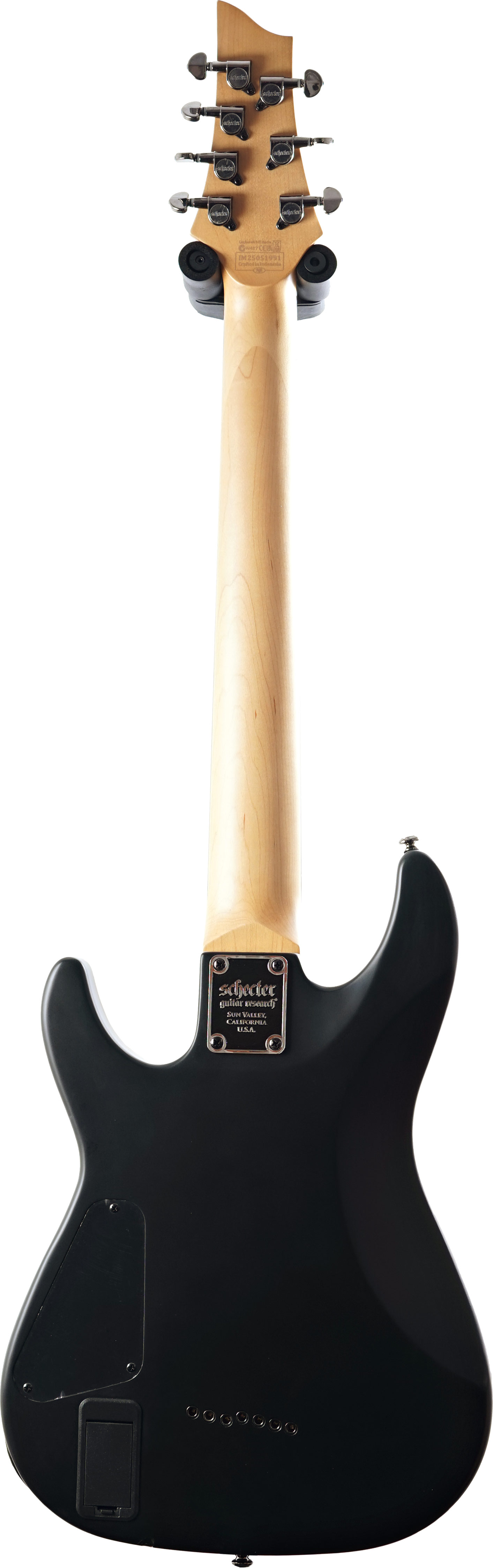 Schecter Demon-7 Aged Black Satin (Ex-Demo) #IM25051991