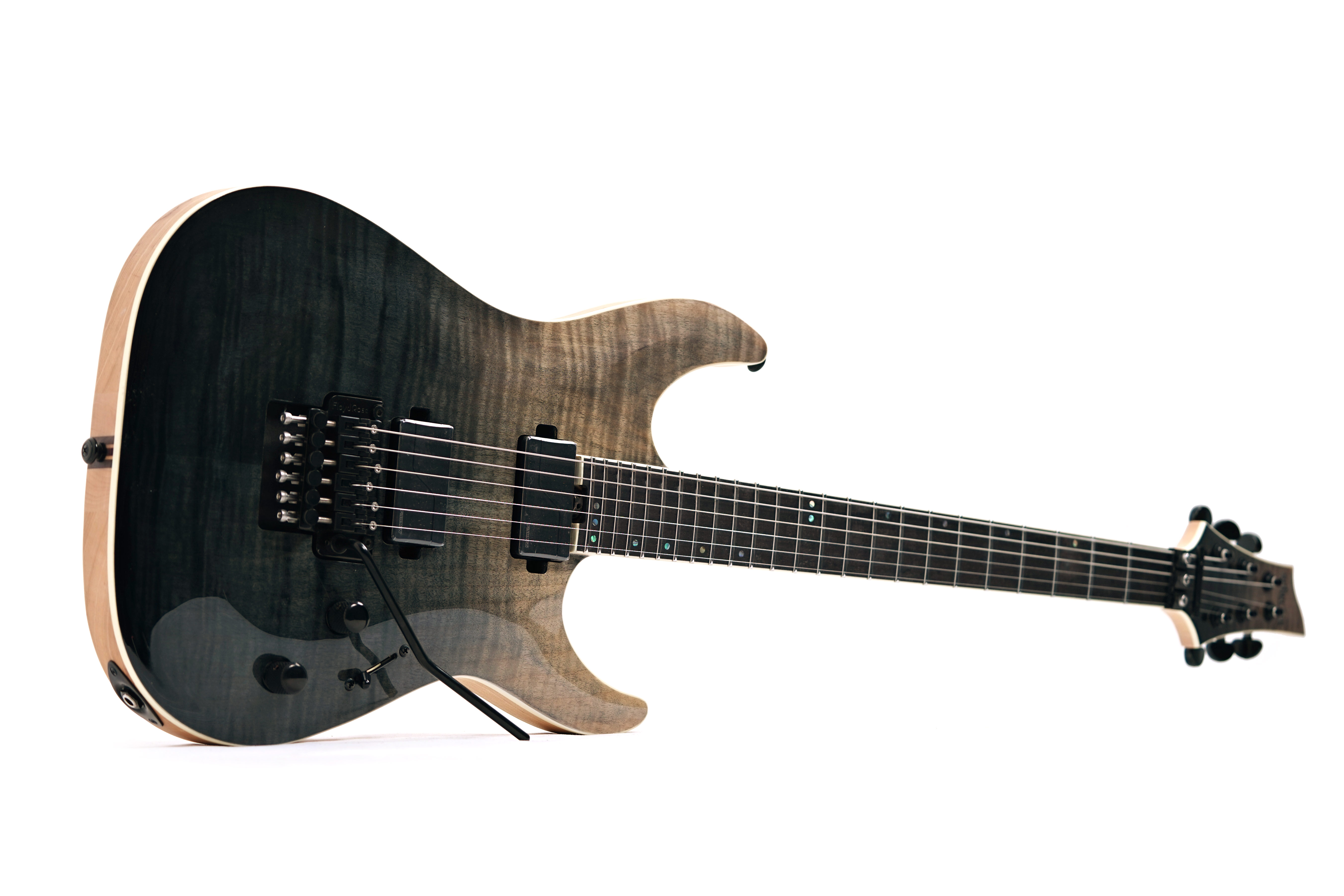 Schecter C-1 FR SLS Elite Black Fade Burst