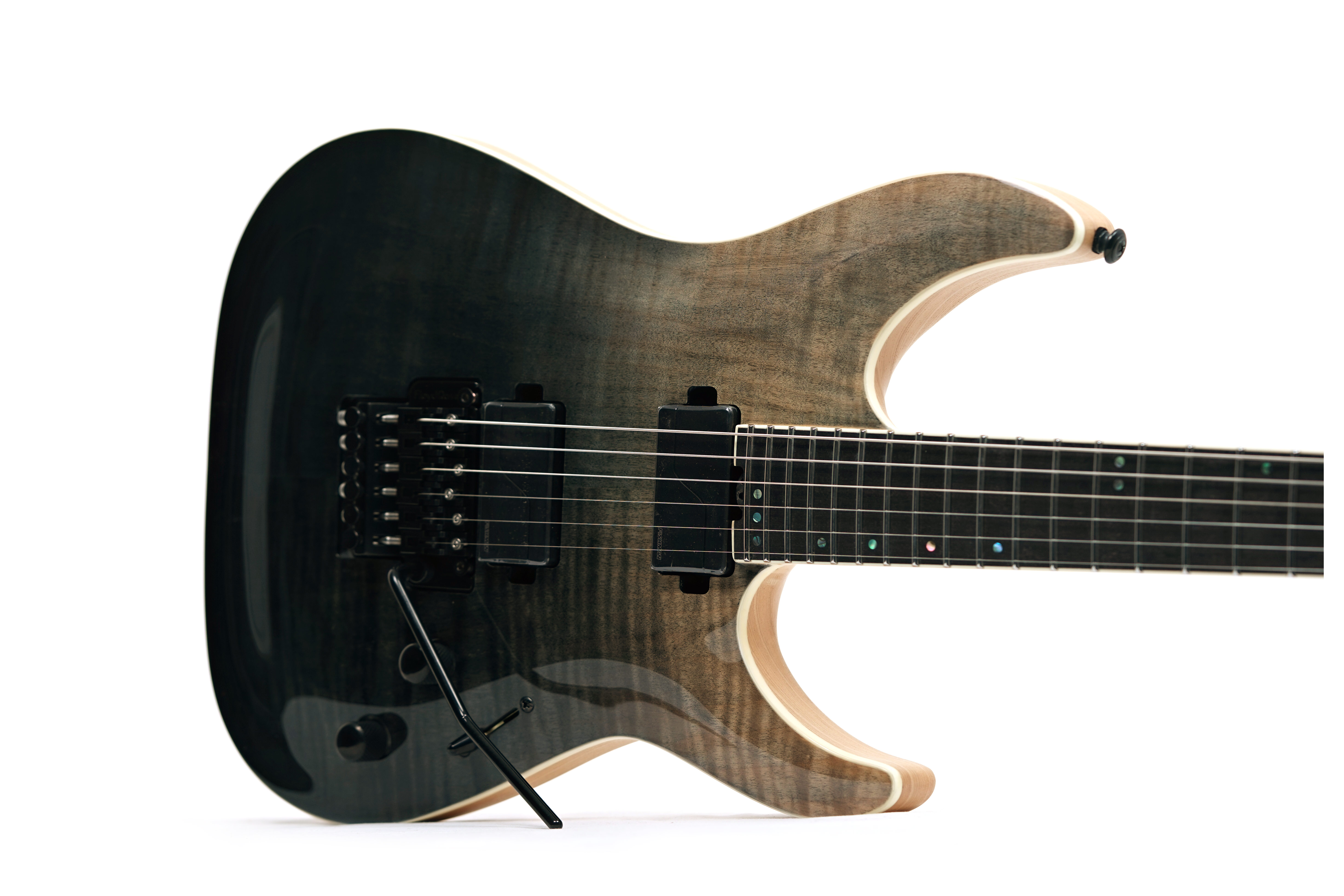 Schecter C-1 FR SLS Elite Black Fade Burst