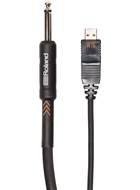 Roland 10Ft/3M Interconnect Cable, 1/4inch - USB, Black Pvc