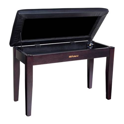Roland RPB-D100RW Rosewood Duet Piano Bench with Storage Compartment Roland RPB-D100RW Rosewood Duet Piano Bench with Storage Compartment