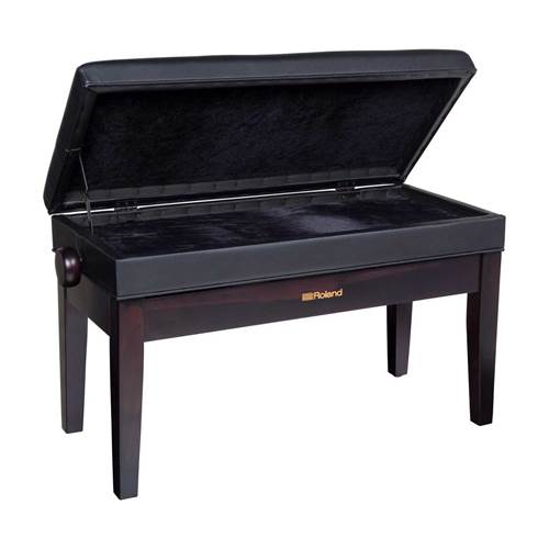 Roland RPB-D400RW Rosewood Duet Piano Bench with Vinyl Seat Roland RPB-D400RW Rosewood Duet Piano Bench with Vinyl Seat