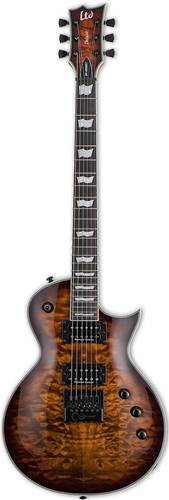 ESP LTD EC-1000 Evertune QM Dark Brown Sunburst