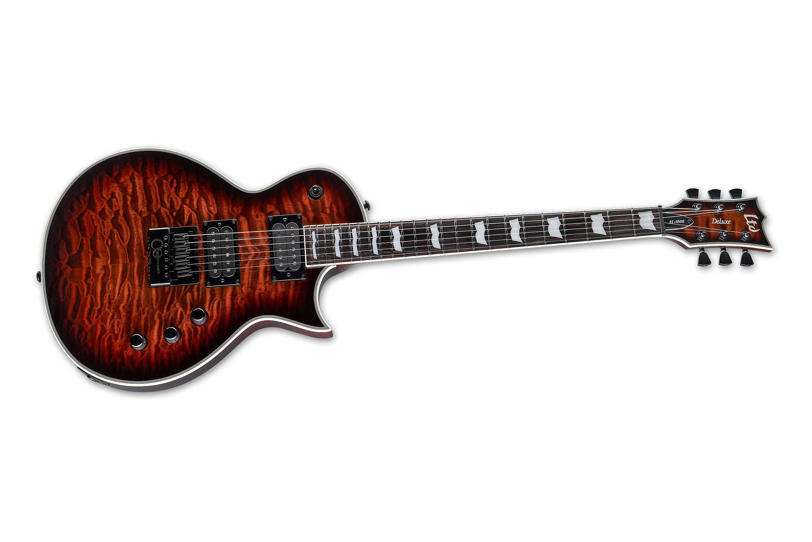 ESP LTD EC-1000 Evertune QM Dark Brown Sunburst