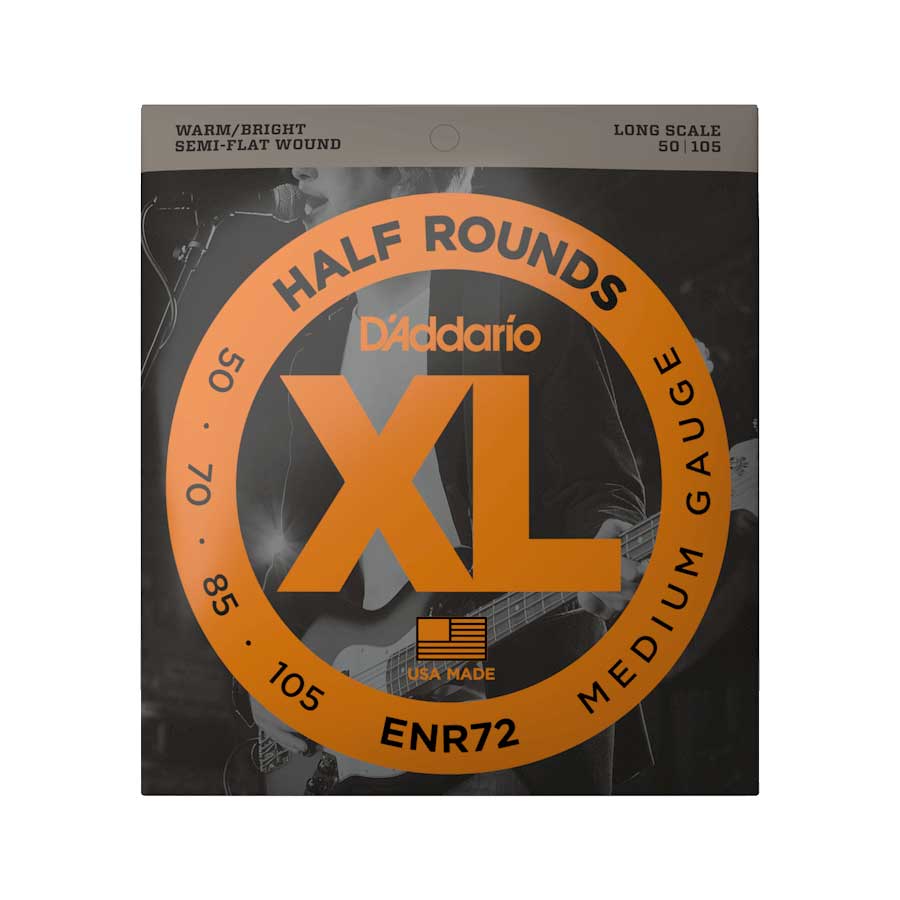 D'Addario ENR72 Half Rounds Bass Medium 50-105 Long Scale
