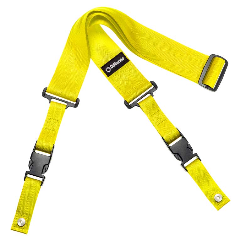 DiMarzio DD2200YS Short Cliplock Guitar Strap Yellow