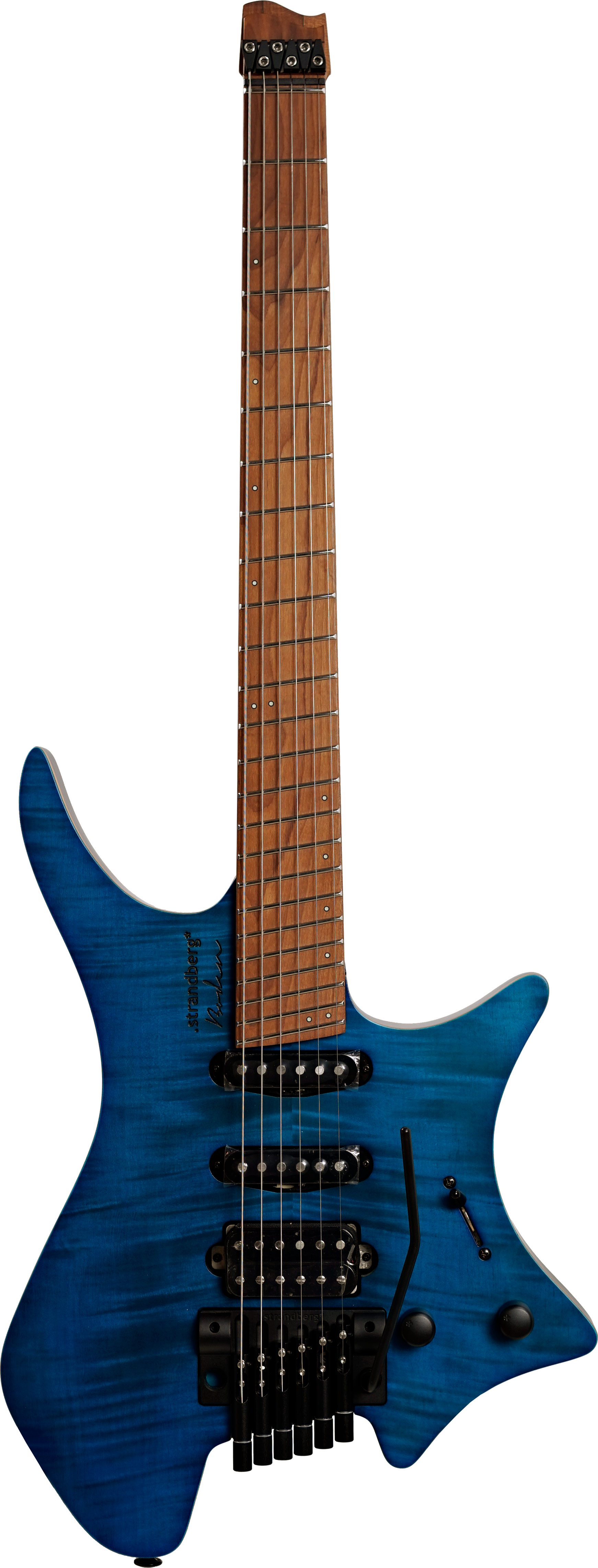 Strandberg Standard 6 Tremolo Maple Flame Blue #C2106349