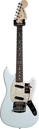 Fender American Performer Mustang Satin Sonic Blue Rosewood Fingerboard (Ex-Demo) #US210104914