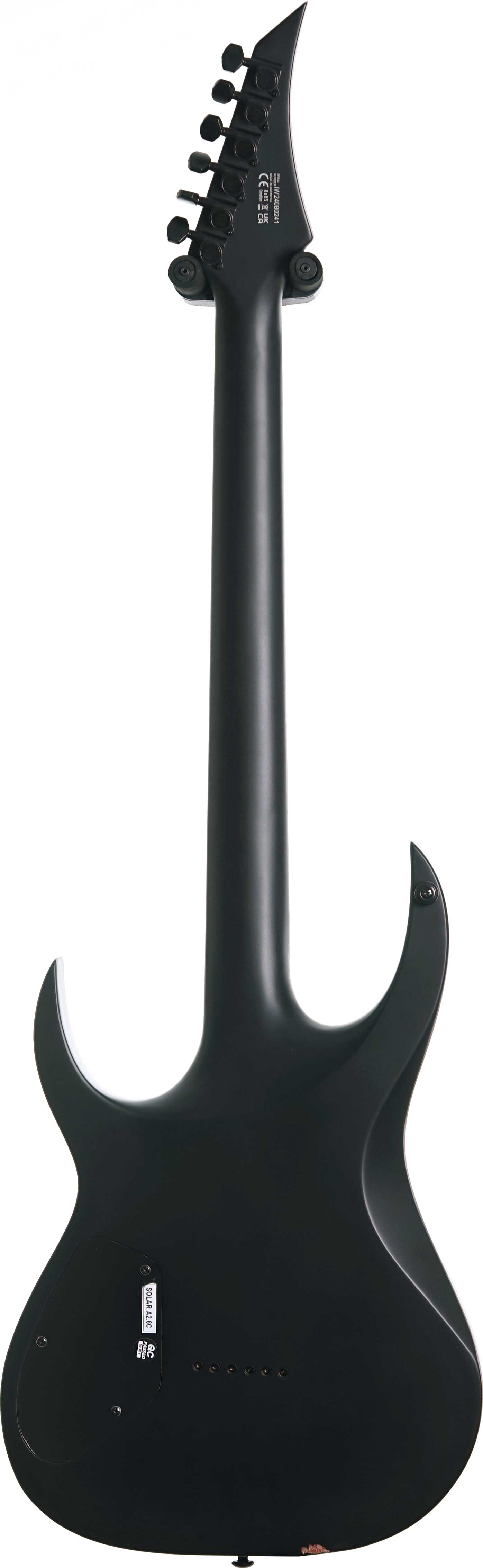 Solar Guitars A2.6C (G2) Carbon Black Matte (Ex-Demo) #IW24080241