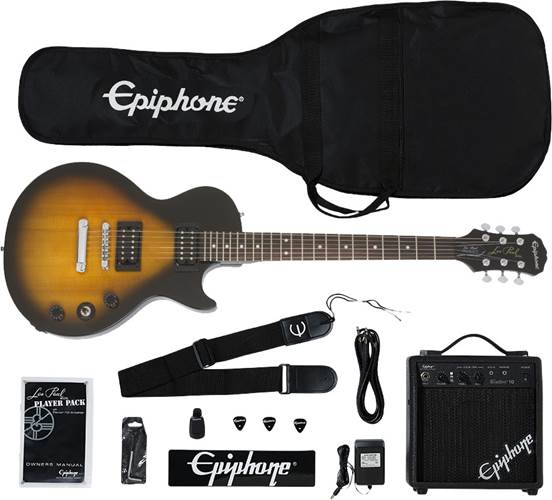 Epiphone Les Paul Electric Guitar Player Pack Vintage Sunburst
