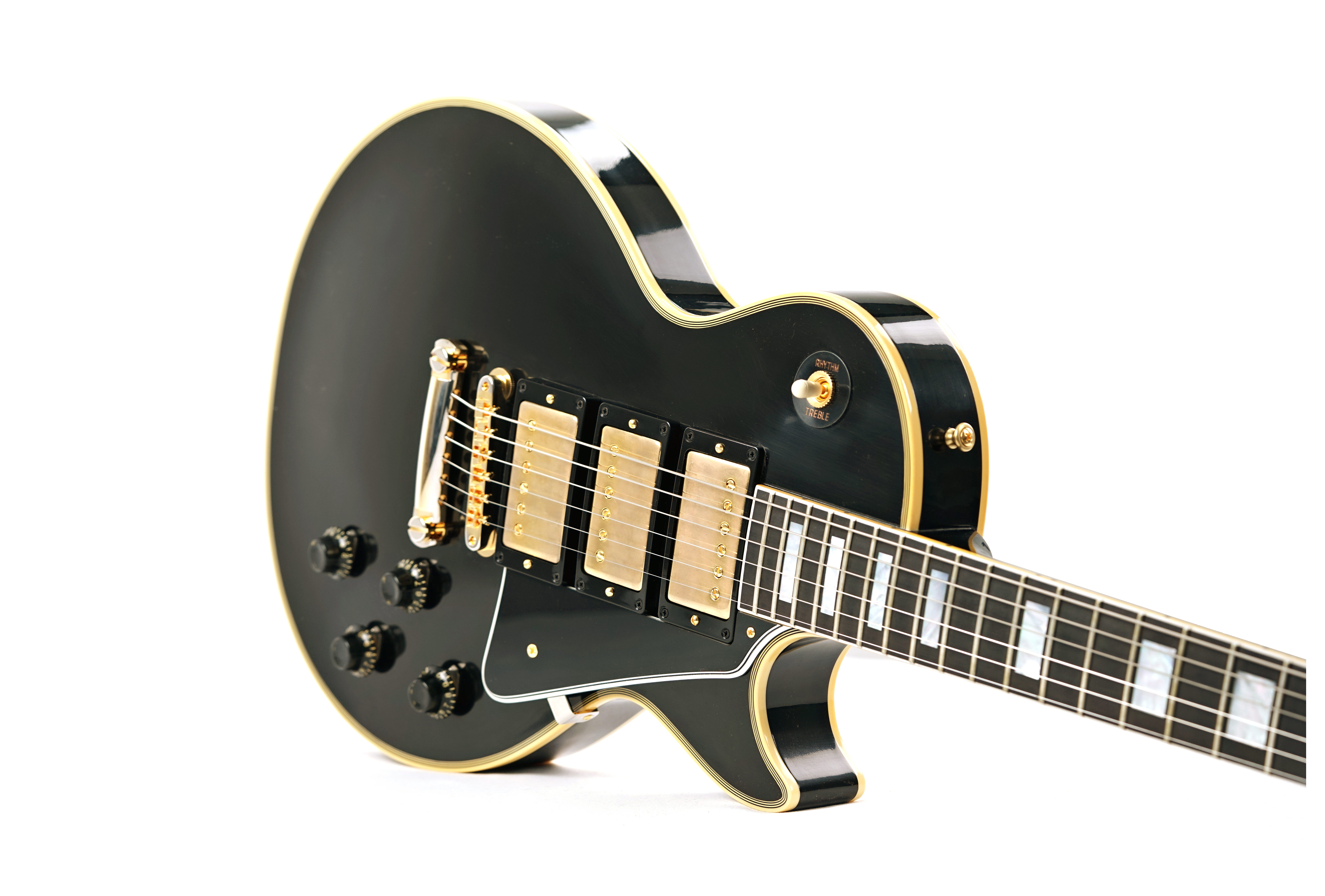 Gibson Custom Shop 1957 Les Paul Custom 3 Pickup VOS Ebony #74458