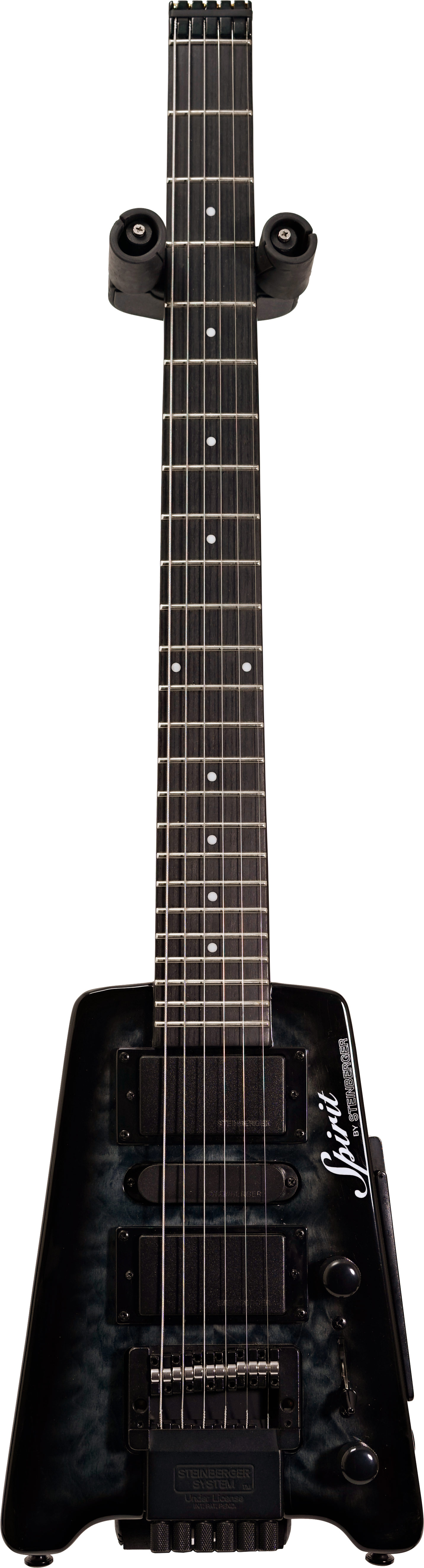 Steinberger Spirit GT-PRO Quilt Top Deluxe Outfit (HB-SC-HB) Trans Black  (Ex-Demo) #19012304622