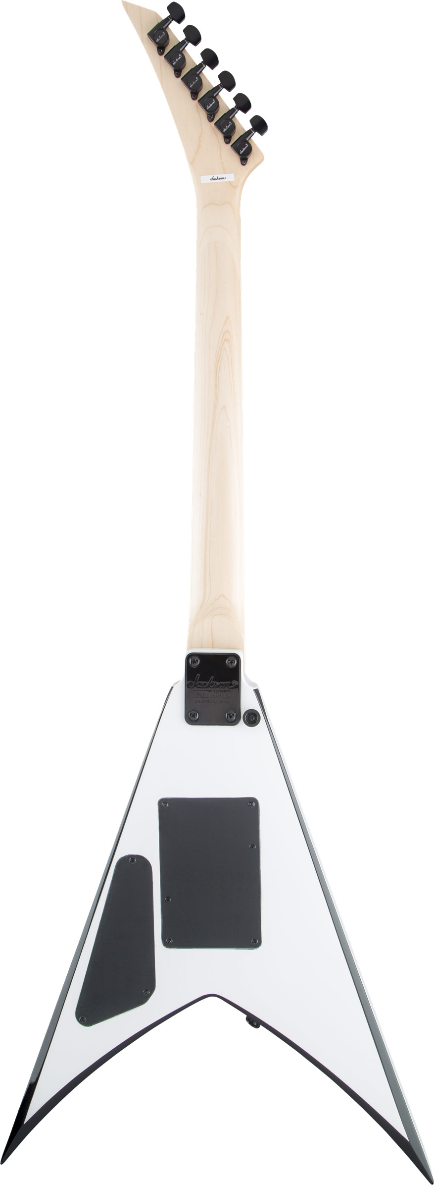 Jackson JS Series King V JS32 White with Black Bevels Amaranth Fingerboard